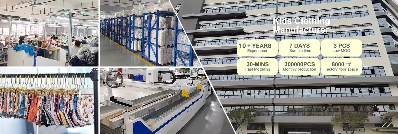 Nuohua 8000sqm Modern Garment Factory Workshop
