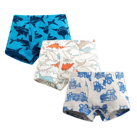 Boys 100% Cotton Rib Knit Boxer Briefs | Custom Kids Sleepwear OEM Nuohua