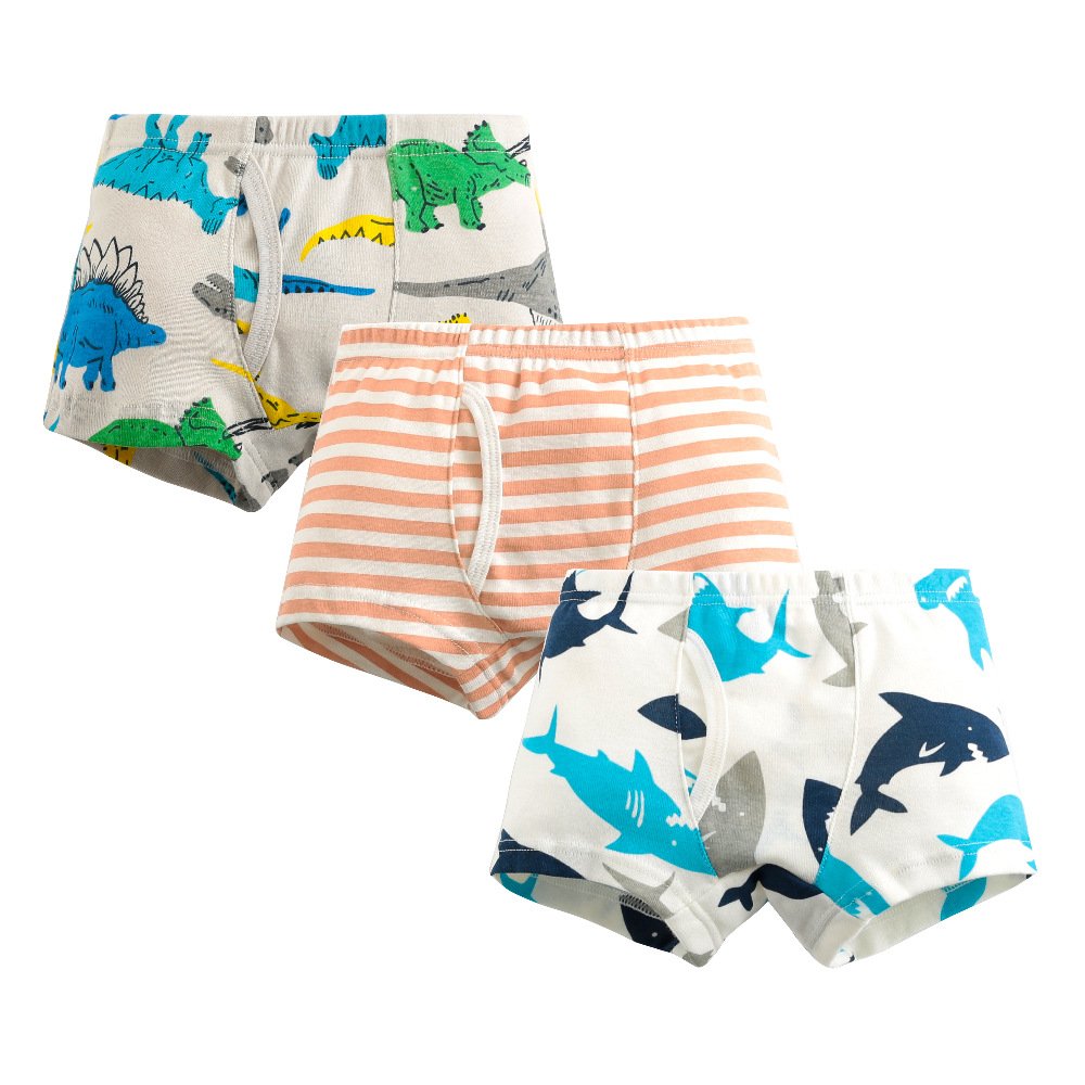 Boys 100% Cotton Rib Knit Boxer Briefs | Custom Kids Sleepwear OEM Nuohua