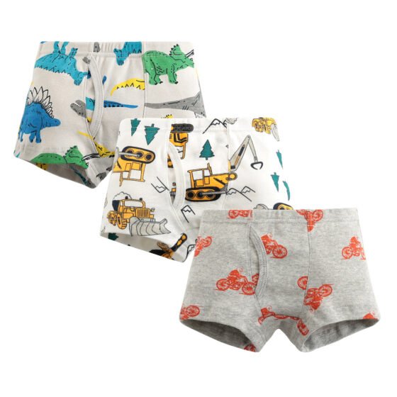 Boys 100% Cotton Rib Knit Boxer Briefs | Custom Kids Sleepwear OEM Nuohua