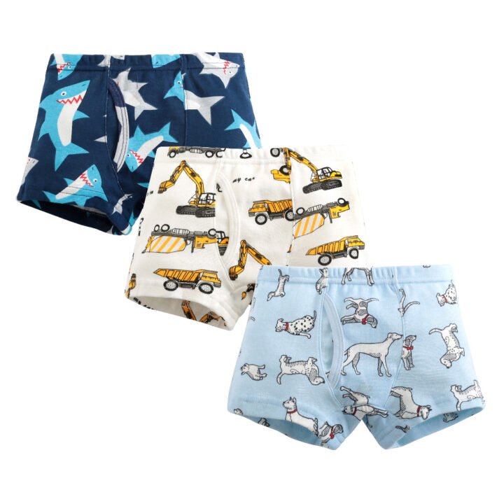 Boys 100% Cotton Rib Knit Boxer Briefs | Custom Kids Sleepwear OEM Nuohua