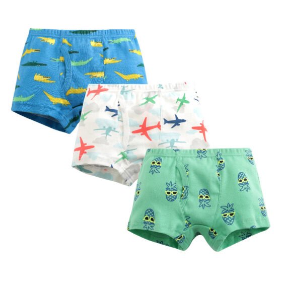 Boys 100% Cotton Rib Knit Boxer Briefs | Custom Kids Sleepwear OEM Nuohua