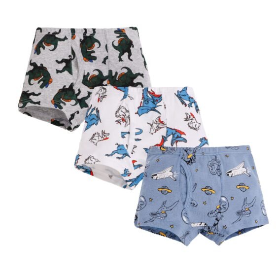 Boys 100% Cotton Rib Knit Boxer Briefs | Custom Kids Sleepwear OEM Nuohua