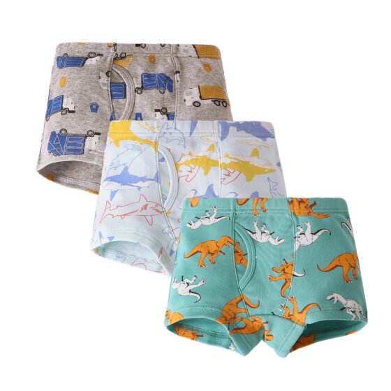 Boys 100% Cotton Rib Knit Boxer Briefs | Custom Kids Sleepwear OEM Nuohua