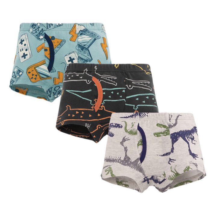 Boys 100% Cotton Rib Knit Boxer Briefs | Custom Kids Sleepwear OEM Nuohua