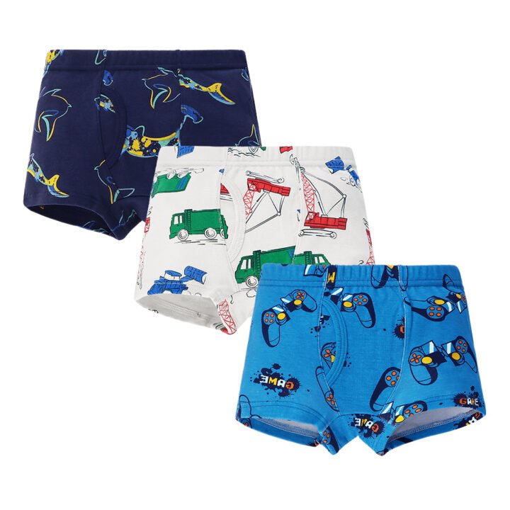 Boys 100% Cotton Rib Knit Boxer Briefs | Custom Kids Sleepwear OEM Nuohua
