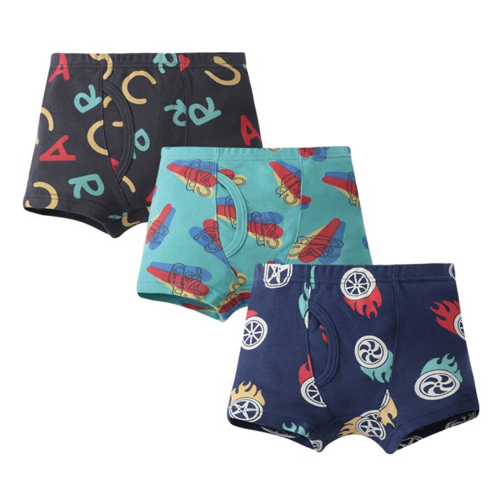 Boys 100% Cotton Rib Knit Boxer Briefs | Custom Kids Sleepwear OEM Nuohua