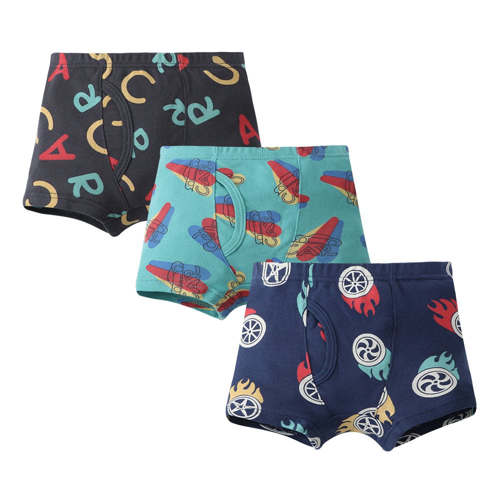 Boys 100% Cotton Rib Knit Boxer Briefs | Custom Kids Sleepwear OEM Nuohua