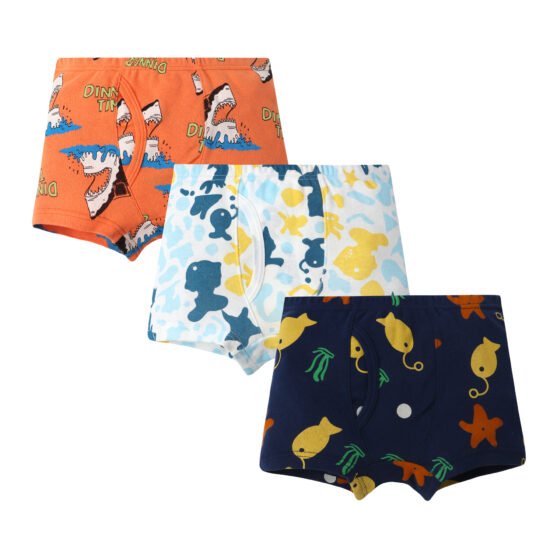 Boys 100% Cotton Rib Knit Boxer Briefs | Custom Kids Sleepwear OEM Nuohua