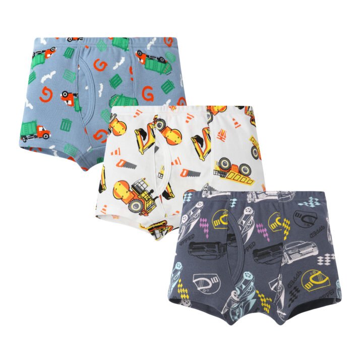 Boys 100% Cotton Rib Knit Boxer Briefs | Custom Kids Sleepwear OEM Nuohua