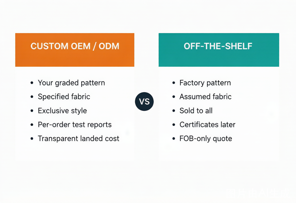 Custom OEM/ODM versus off-the-shelf import side-by-side comparison