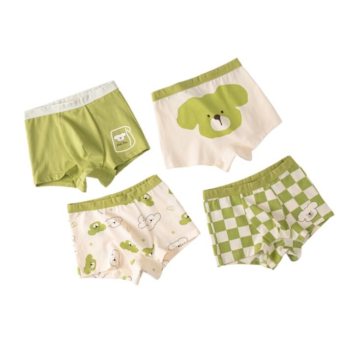 Wholesale Boys Cotton Boxer Briefs H1193 | Custom Kids Sleepwear OEM Nuohua