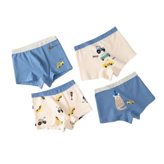 Wholesale Boys Cotton Boxer Briefs H1193 | Custom Kids Sleepwear OEM Nuohua