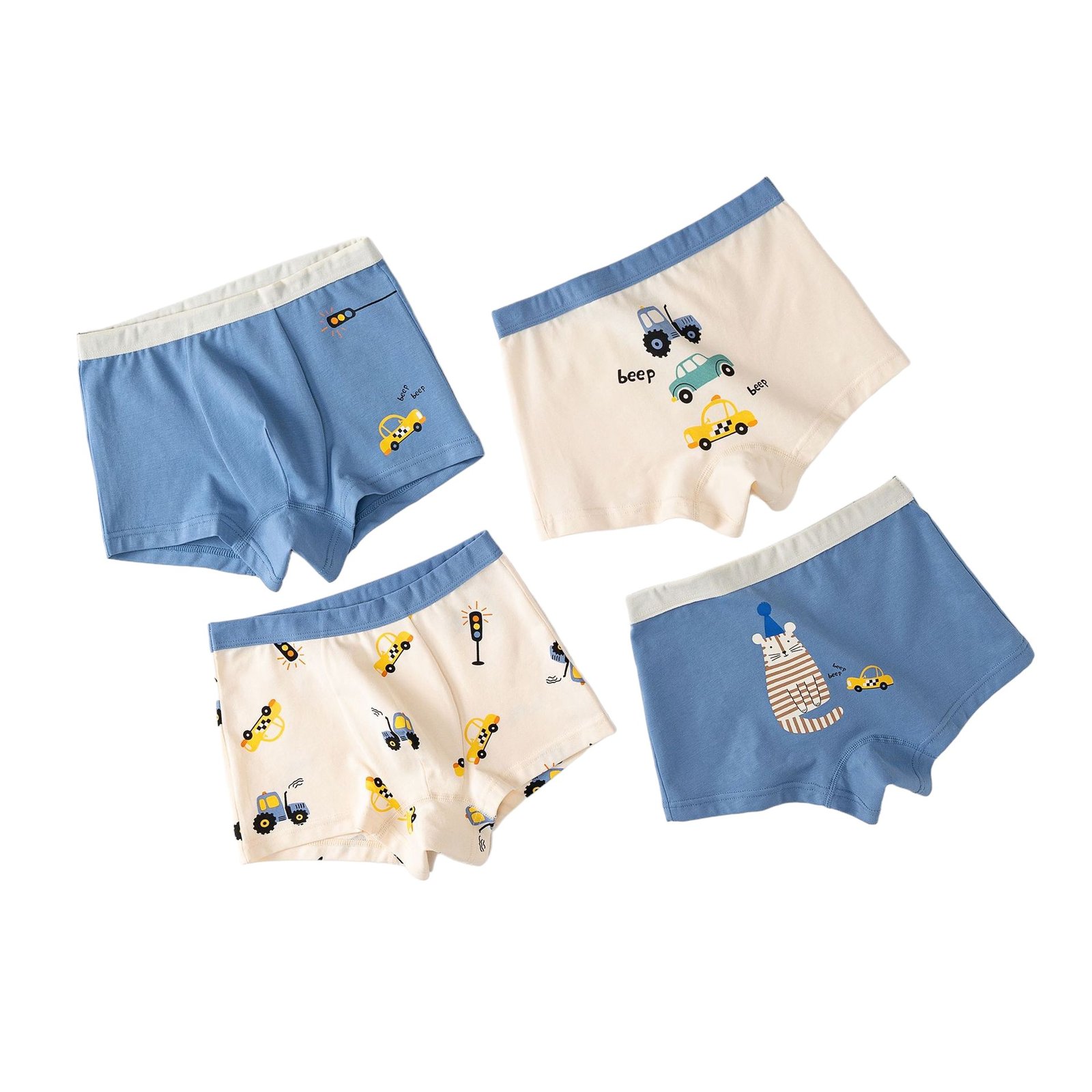 Wholesale Boys Cotton Boxer Briefs H1193 | Custom Kids Sleepwear OEM Nuohua
