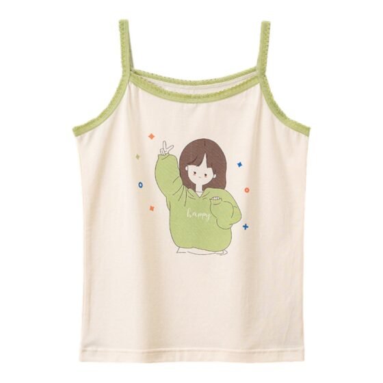 Wholesale Girls Camisole Tank Tops H866 | Custom Kids Sleepwear OEM Nuohua
