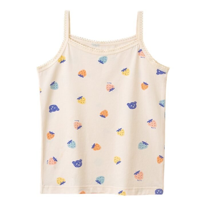 Wholesale Girls Camisole Tank Tops H866 | Custom Kids Sleepwear OEM Nuohua