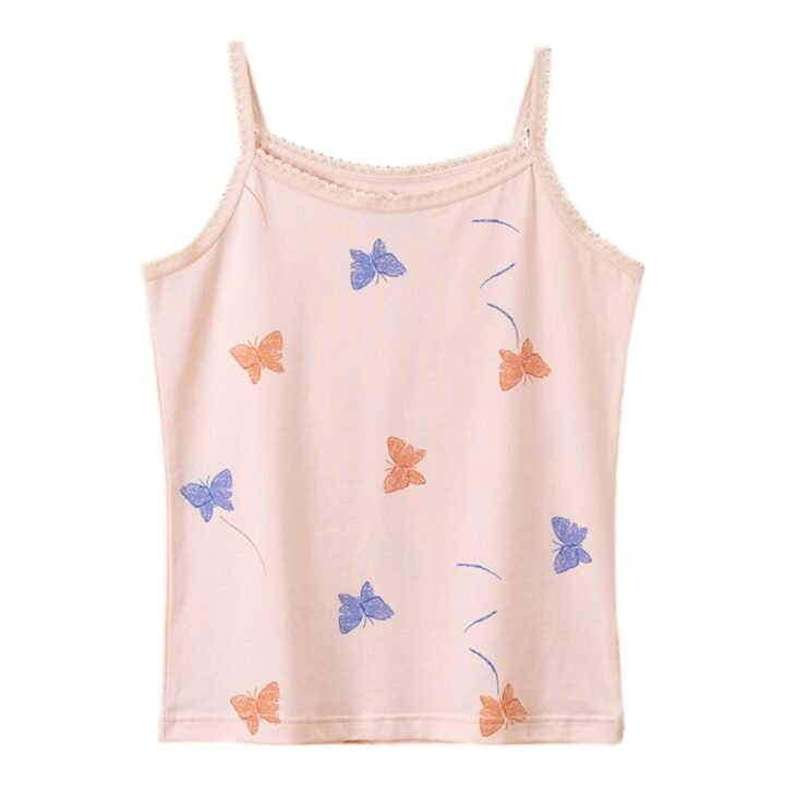 Wholesale Girls Camisole Tank Tops H866 | Custom Kids Sleepwear OEM Nuohua