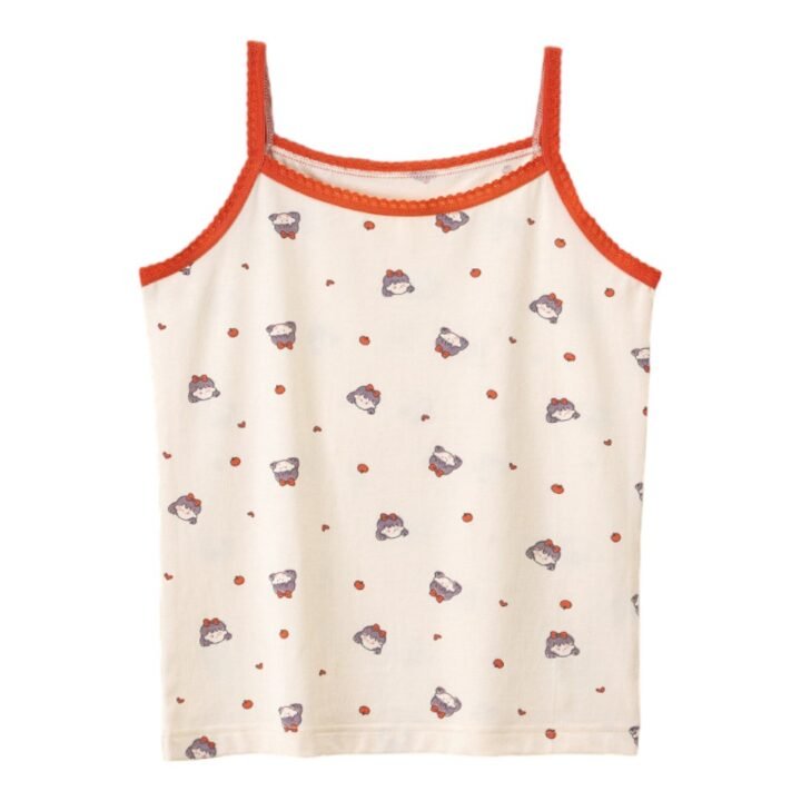 Wholesale Girls Camisole Tank Tops H866 | Custom Kids Sleepwear OEM Nuohua