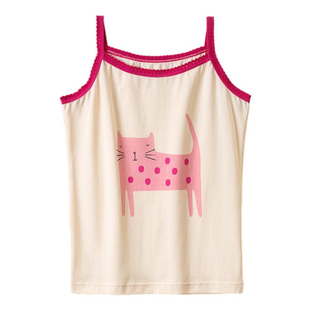 Wholesale Girls Camisole Tank Tops H866 | Custom Kids Sleepwear OEM Nuohua