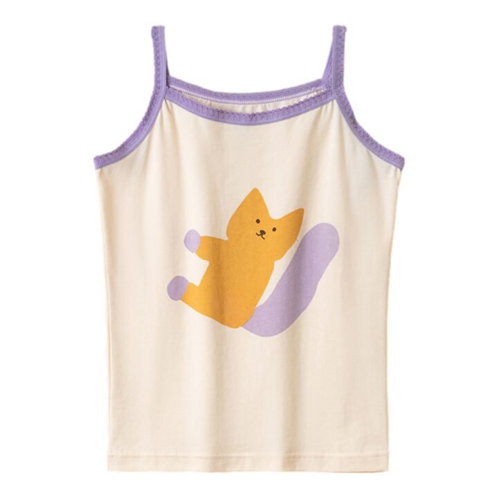 Wholesale Girls Camisole Tank Tops H866 | Custom Kids Sleepwear OEM Nuohua