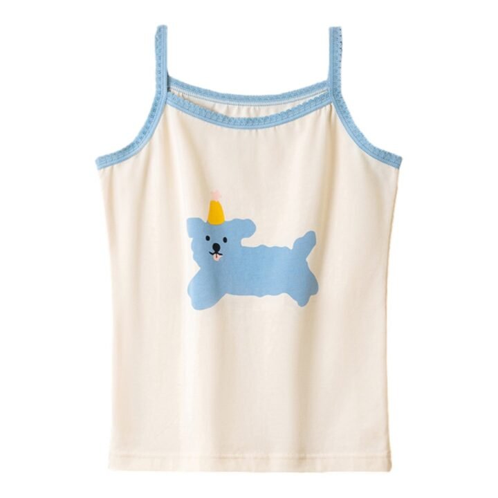 Wholesale Girls Camisole Tank Tops H866 | Custom Kids Sleepwear OEM Nuohua