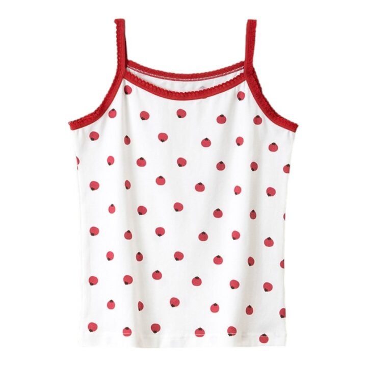 Wholesale Girls Camisole Tank Tops H866 | Custom Kids Sleepwear OEM Nuohua