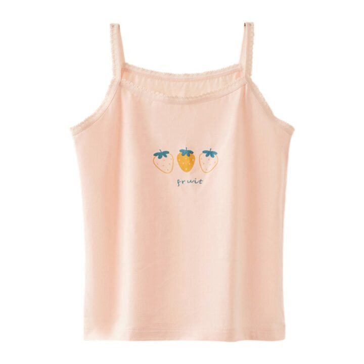 Wholesale Girls Camisole Tank Tops H866 | Custom Kids Sleepwear OEM Nuohua