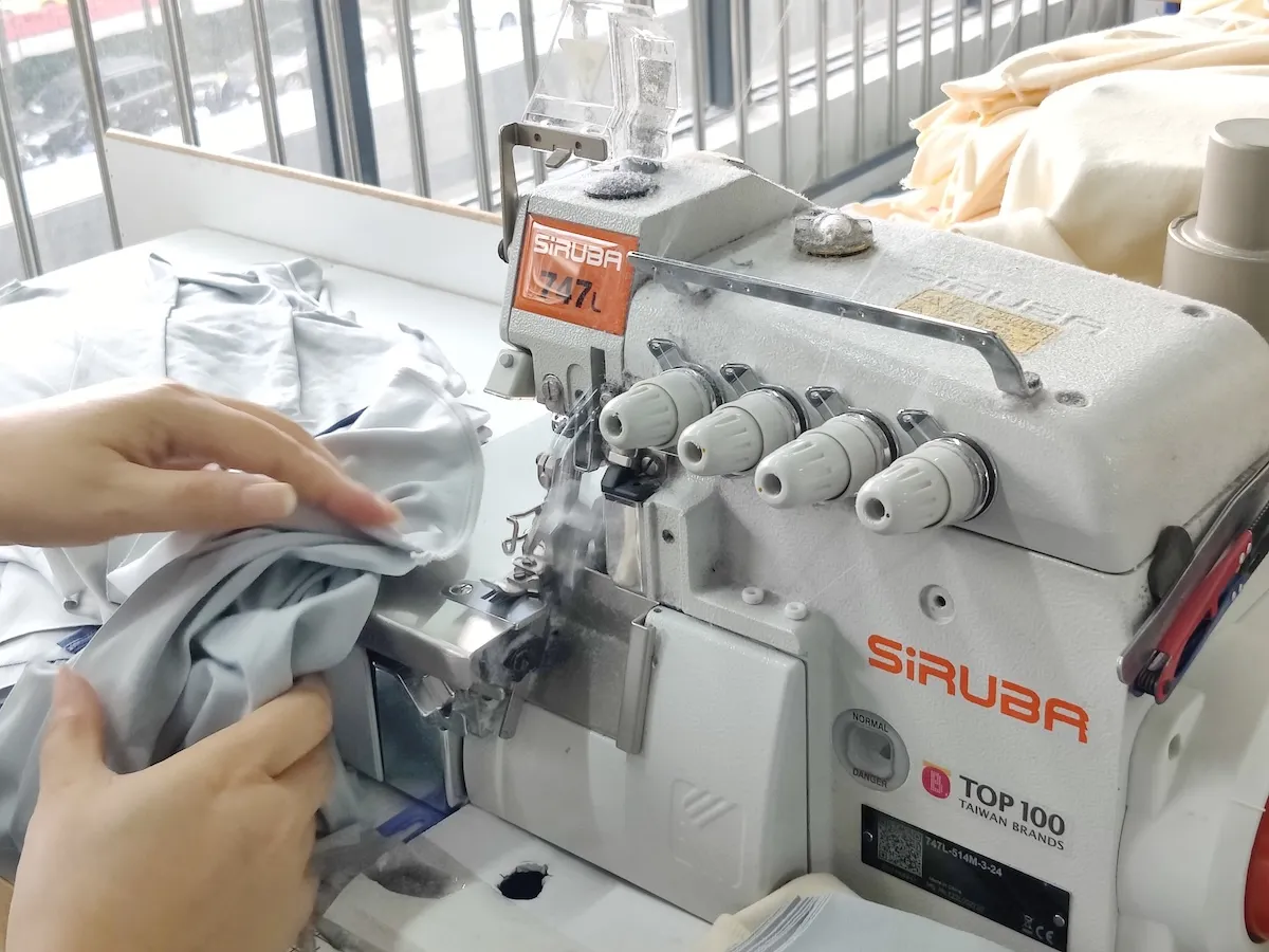 Boys Boxer Briefs Production & Comfort — Overlock machines sewing boxer briefs.