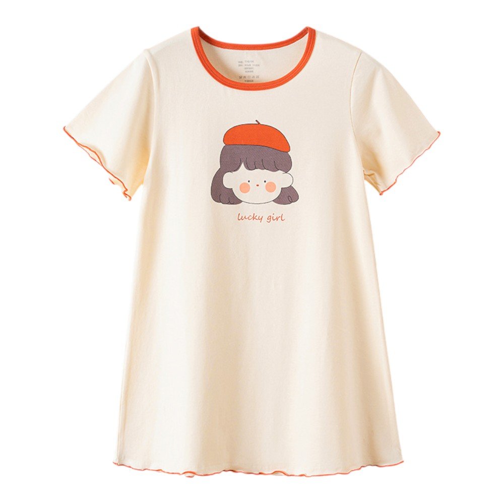 Girls Nightgown — soft cotton interlock