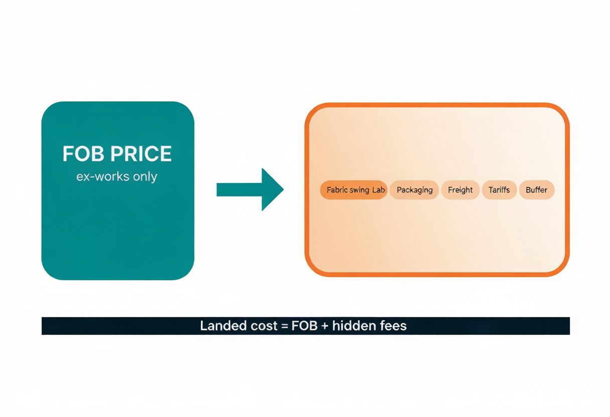 FOB price versus landed cost hidden fees
