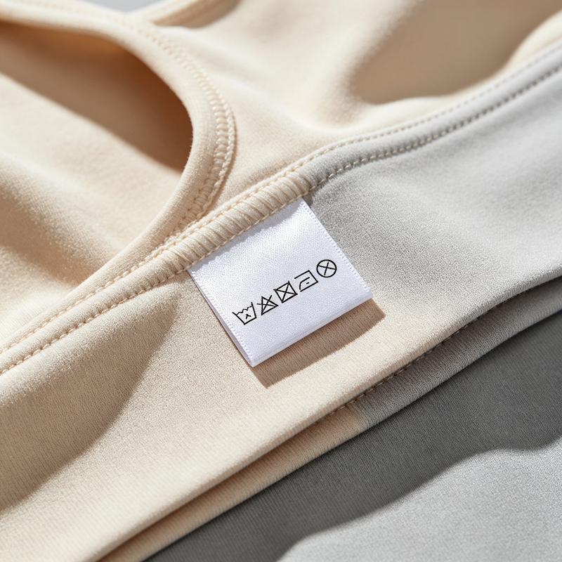 Tag-free printed care label