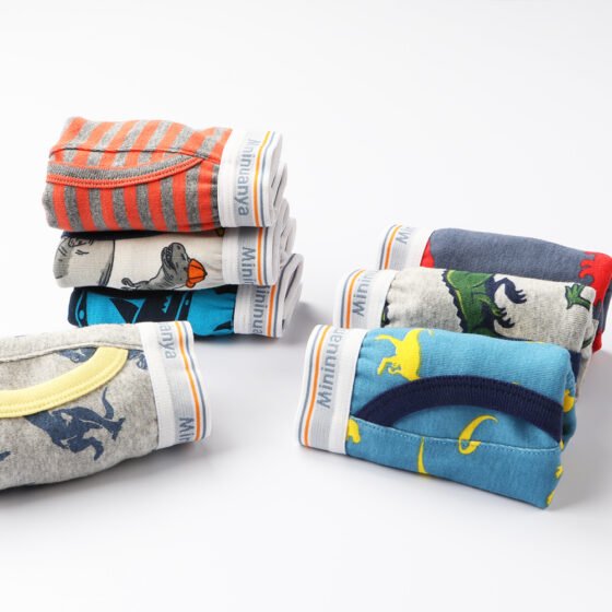 Wholesale 100% Cotton Ribbed Boys Boxer Briefs | Custom Kids Sleepwear OEM Nuohua