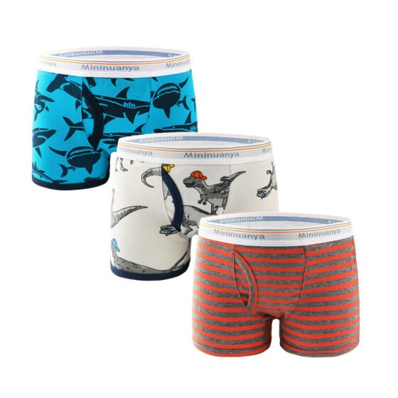 Wholesale 100% Cotton Ribbed Boys Boxer Briefs | Custom Kids Sleepwear OEM Nuohua
