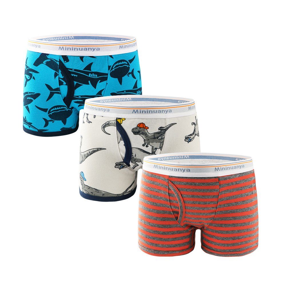 Wholesale 100% Cotton Ribbed Boys Boxer Briefs | Custom Kids Sleepwear OEM Nuohua