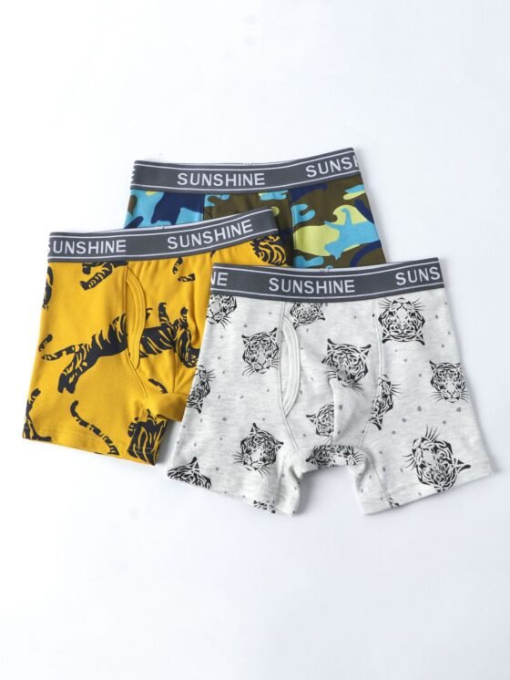 Wholesale Boys 100% Cotton Boxer Briefs | Custom Kids Sleepwear OEM Nuohua