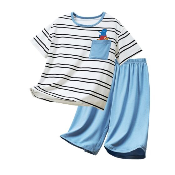 Wholesale Boys Bamboo Fiber Pajama Sets HZ1428 | Custom OEM Supplier Nuohua