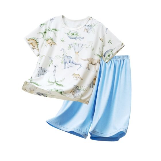 Wholesale Boys Bamboo Fiber Pajama Sets HZ1428 | Custom OEM Supplier Nuohua