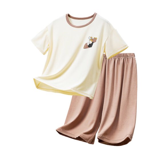 Wholesale Boys Bamboo Fiber Pajama Sets HZ1428 | Custom OEM Supplier Nuohua