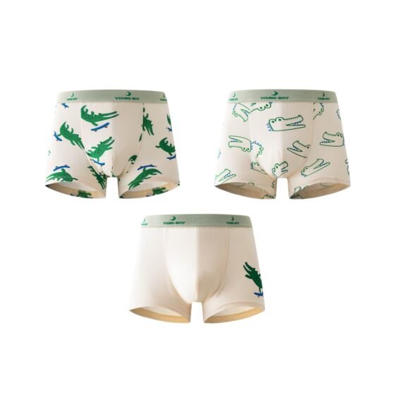 Wholesale Boys Modal Boxer Briefs 7A H1255 | Custom Kids Sleepwear OEM Nuohua