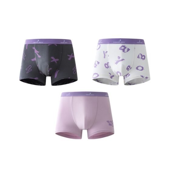 Wholesale Boys Modal Boxer Briefs 7A H1255 | Custom Kids Sleepwear OEM Nuohua