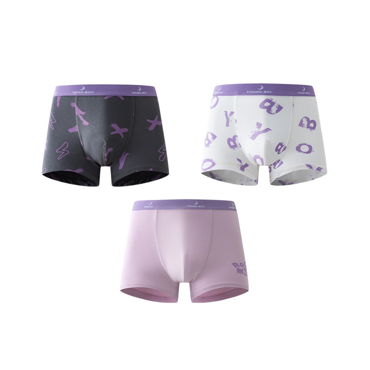 Wholesale Boys Modal Boxer Briefs 7A H1255 | Custom Kids Sleepwear OEM Nuohua