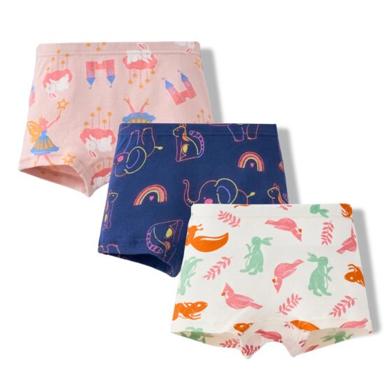 Wholesale Girls 100% Cotton Boxer Briefs | Custom Kids Sleepwear OEM Nuohua