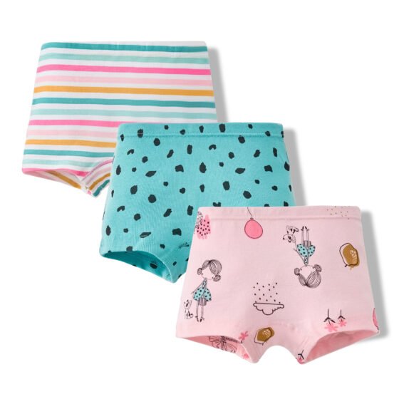 Wholesale Girls 100% Cotton Boxer Briefs | Custom Kids Sleepwear OEM Nuohua