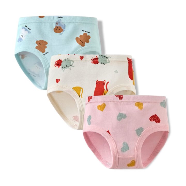 Wholesale Girls 100% Cotton Briefs | Custom Kids Sleepwear OEM Nuohua