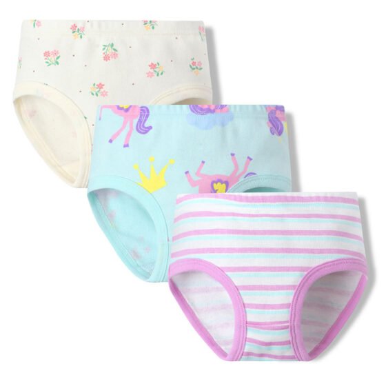 Wholesale Girls 100% Cotton Briefs | Custom Kids Sleepwear OEM Nuohua
