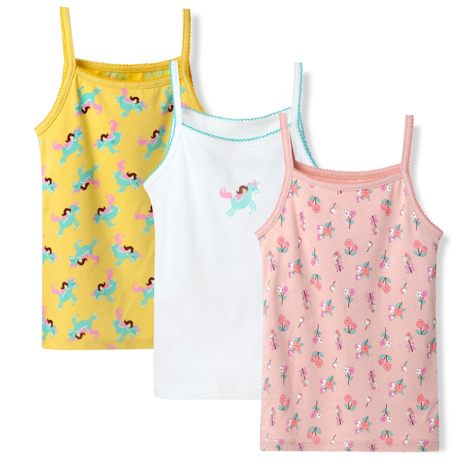 Wholesale Girls 100% Cotton Cami Tank Tops H1307 | Custom Kids Sleepwear OEM Nuohua