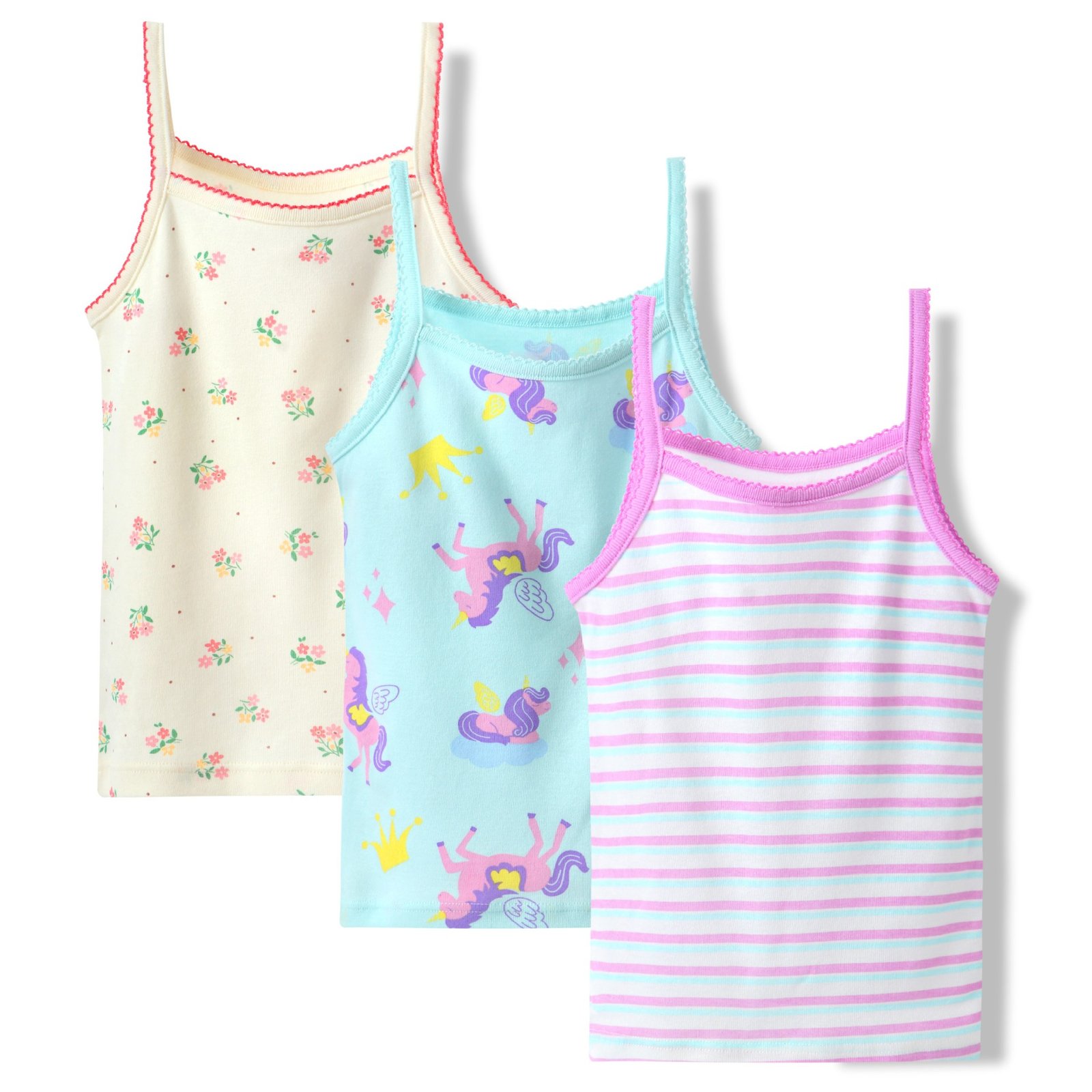 Wholesale Girls 100% Cotton Cami Tank Tops H1307 | Custom Kids Sleepwear OEM Nuohua