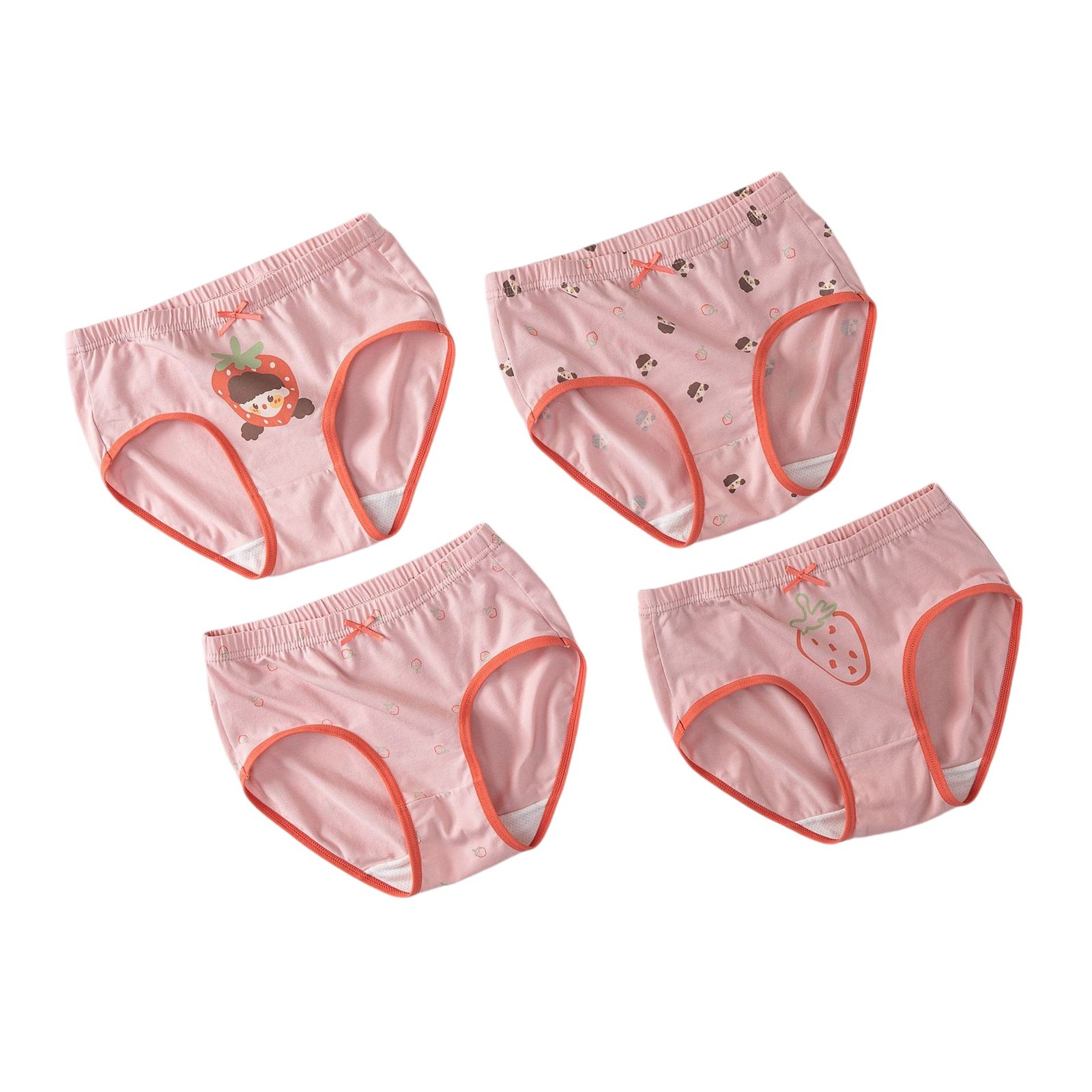 Girls 100% cotton briefs panties by Nuohua