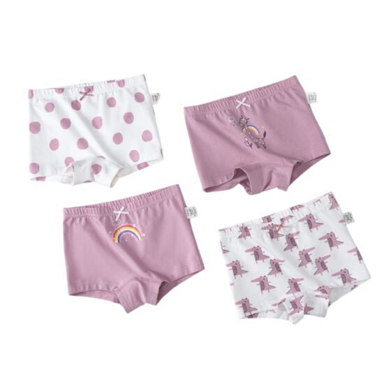 Wholesale Girls Cotton Boxer Briefs H806 | Custom Kids Sleepwear OEM Nuohua