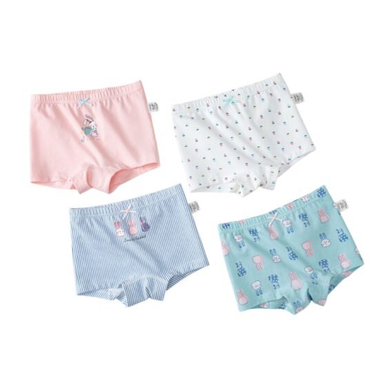Wholesale Girls Cotton Boxer Briefs H806 | Custom Kids Sleepwear OEM Nuohua